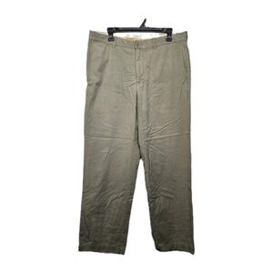 Tommy Bahama MENS SIZE 36X31 Green Casual Dress Pants Pockets Cotton Soft